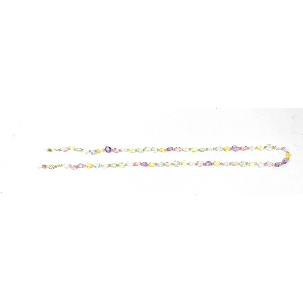 Eyeglass Chain Strap Women Sunglasses Holder Necklace Fashion Gold Crystals 27"